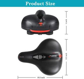 img 2 attached to 🚲 KASTEWILL Bike Seat: Waterproof Cushion with Dual Shock Absorber – Ultimate Comfort for Men and Women