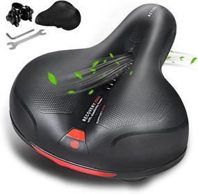 img 4 attached to 🚲 KASTEWILL Bike Seat: Waterproof Cushion with Dual Shock Absorber – Ultimate Comfort for Men and Women