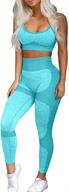 oqq exercise seamless avocado green 🥑 leggings for women's clothing: jumpsuits, rompers & overalls logo