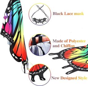 img 3 attached to 🦋 Halloween Costume - Butterfly Wings Costumes