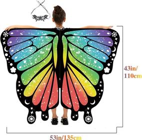 img 1 attached to 🦋 Halloween Costume - Butterfly Wings Costumes