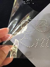 img 1 attached to 💎 Clear Rhinestone Iron on Hotfix Transfer - Bling DIY for Mother of The Groom