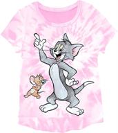 👚 tom and jerry girls tie dye short sleeve t-shirt: fun swirl tie dye design logo