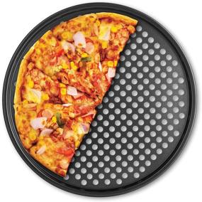 img 4 attached to 🍕 Fox Run Pizza Crisper Pan: Non-Stick Carbon Steel for Perfectly Crispy Pizzas, 14.5 x 14.5 inches