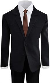 img 4 attached to 👔 Youth Boys' Black Tuxedo - Boys' Clothing and Suits & Sport Coats