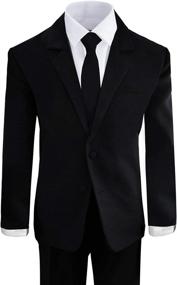 img 2 attached to 👔 Youth Boys' Black Tuxedo - Boys' Clothing and Suits & Sport Coats