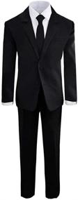 img 3 attached to 👔 Youth Boys' Black Tuxedo - Boys' Clothing and Suits & Sport Coats