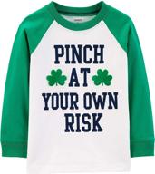 🍀 lucky boys' clothing: carters boys patricks graphic tops, tees & shirts logo