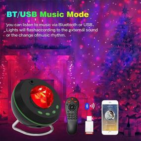 img 1 attached to Smart Galaxy Star Projector with Moon/Nebula Cloud/Star, 360°Rotation, Alexa Voice Control & Smart Phone Compatibility - Ideal Teen Room Decoration, Kids Night Light, Party, and Home Decor