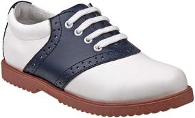 img 4 attached to Academie Gear Honor: Unisex Full Leather School Shoes for Style and Durability