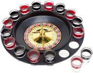 🎲 black and red shot glasses: roulette drinking game set by the brewski brothers логотип