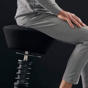 img 2 attached to ✨ Aeris Swopper New Edition Ergonomic Stool - Dynamic Office Chair for a Healthy Back - Office Stool and Seat Trainer - Adjustable Seat Height 17.7-23.2 Inches, Standard Spring Strut Type