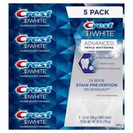 🦷 crest 3d triple whitening advanced white 5-pack logo