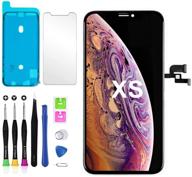 📱 премиумный набор yoxinta для замены экрана iphone xs: сенсорный дисплей с дигитайзером и рамкой, инструменты для ремонта + клейкие полоски - совместим с моделями a1920, a2097, a2098, a2099, a2100 логотип