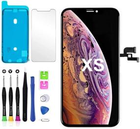 img 4 attached to 📱 Премиумный набор YOXINTA для замены экрана iPhone Xs: сенсорный дисплей с дигитайзером и рамкой, инструменты для ремонта + клейкие полоски - совместим с моделями A1920, A2097, A2098, A2099, A2100