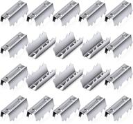 🔧 ancirs 40 pack silver metal open-end timing belt clamps - gt2 open belt clips for 3d printer projects - high-quality and reliable logo