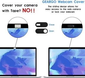 img 2 attached to 📷 Ultra Thin Webcam Cover Slide - Pack of 6 | Protect Your Privacy and Security on MacBook, Laptop, PC, Computer, iMac, iPad, iPhone, Cell Phone | Web Blocker - Black