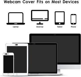 img 1 attached to 📷 Ultra Thin Webcam Cover Slide - Pack of 6 | Protect Your Privacy and Security on MacBook, Laptop, PC, Computer, iMac, iPad, iPhone, Cell Phone | Web Blocker - Black