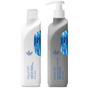 img 1 attached to Eufora Nourish Hydrating Shampoo 16.9 oz/500ml + Moisture Solution Conditioner 16.9 oz/500ml: Ultimate Hair Care Combo for Hydration and Nourishment