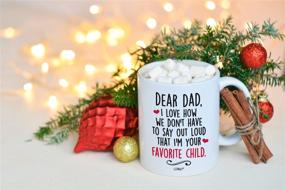 img 2 attached to 🎁 Fathers Day Gifts: Coffee Mug for Dad from Daughter/Son - Funny & Happy First Birthday Present for Husband/Wife - Stepdad/Stepfather Gifts