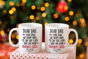 img 1 attached to 🎁 Fathers Day Gifts: Coffee Mug for Dad from Daughter/Son - Funny & Happy First Birthday Present for Husband/Wife - Stepdad/Stepfather Gifts