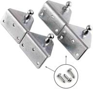 💪 10mm ball stud gas spring lift support mounting brackets - 2 pairs (10 millimeter) logo