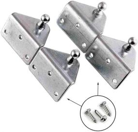 img 4 attached to 💪 10mm Ball Stud Gas Spring Lift Support Mounting Brackets - 2 Pairs (10 Millimeter)