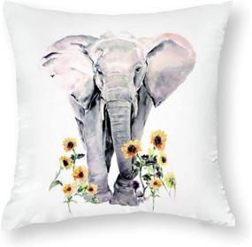 img 4 attached to Farmhouse Sunflower Pillowcase Decorative Polyester
