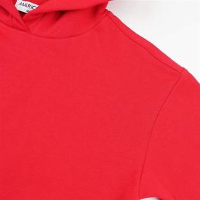 img 2 attached to AMERICLOUD Sweatshirt Athletic Brushed Pullover Boys' Clothing