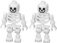 🧟 enhance your lego collection with the lego skeleton swivel 2 pack minifigure - perfect for spooky adventures! logo