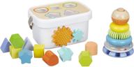 🔍 enhanced seo: amazon basics wooden shape sorter & rainbow stacker classic toy set logo