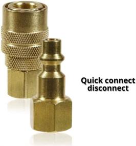 img 2 attached to 💨 Lematec Air Tool Fittings Set - 1/4" NPT Compressor Quick Connect Fittings - 15 Pieces