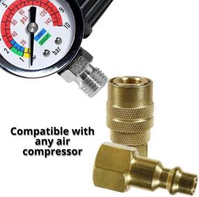 img 3 attached to 💨 Lematec Air Tool Fittings Set - 1/4" NPT Compressor Quick Connect Fittings - 15 Pieces