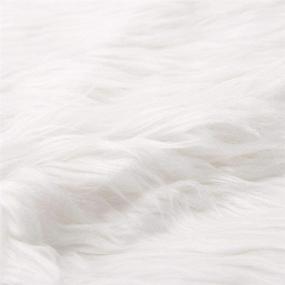 img 3 attached to 🎄 LAVENSA Home White Fur Christmas Tree Skirt - 31inches Large Snowy Plush Skirt for Festive Decorations and Ornaments