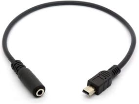 img 1 attached to Micro USB Male to 3.5mm Female AUX Audio Cable Cord with Mic Adapter for Headsets