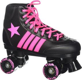 img 4 attached to 🌟 Epic Skates Star Vela: Идеальные классические каталки с высоким верхом для катания на роликах в помещении и на улице.