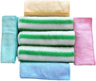 🧽 bamboo dish cloth and microfiber towels - 7 piece cleaning set: absorbent, soft, reusable, sustainable, and durable logo