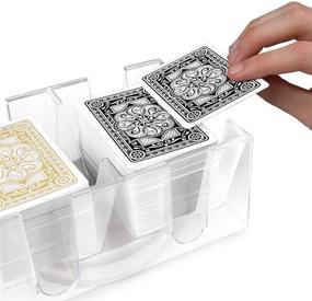 img 2 attached to 🃏 Brybelly's Exceptional 6 Deck Rotating Card Tray: Organize Your Cards with Ease