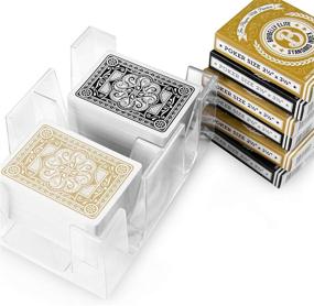 img 1 attached to 🃏 Brybelly's Exceptional 6 Deck Rotating Card Tray: Organize Your Cards with Ease