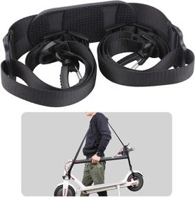 img 4 attached to 🛴 Adjustable Carrying Belt Strap Hand Handle Shoulder Strap Belt for Xiaomi Mijia M365 Electric Scooter and Kids Bikes - Enhanced Convenience for Foldable Bicycles