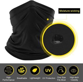 img 3 attached to Ultimate Multifunctional Neck Gaiter Mask for Men and Women: The Perfect Protective Gear