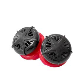 img 3 attached to 🎮 Enhanced Performance Thumbsticks for PlayStation 4 (PS4) and PlayStation 5 (PS5) - KontrolFreek Call of Duty: Black Ops Cold War Edition - 2 High-Rise, Convex Design - Black/Red