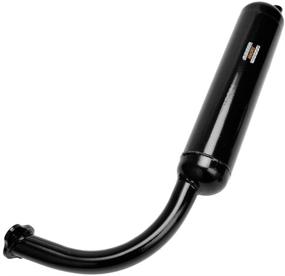 img 1 attached to 🚲 HIAORS Black Muffler Exhaust Pipe: Enhance Performance for 49cc 50cc 66cc 80cc 2 Stroke Petrol Gas Engine Motor Motorized Bicycles Bike+