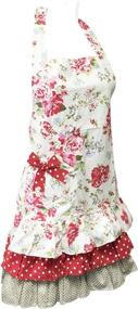 img 2 attached to 🌸 Bowbear Mom &amp; Me Floral Apron Set, Adult Size - Lovely Matching Apparel