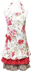 img 4 attached to 🌸 Bowbear Mom &amp; Me Floral Apron Set, Adult Size - Lovely Matching Apparel