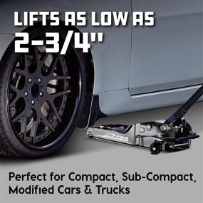 img 1 attached to 🔧 Powerbuilt 620479E Xtra Low Profile Floor Jack: Enhanced Safety & 2 Ton Load Capacity
