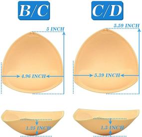 img 2 attached to TopBine Pairs Pads Inserts Beige Women's Clothing and Lingerie, Sleep & Lounge