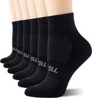 fitrell women's running ankle socks - 6 pack for optimal comfort and support логотип