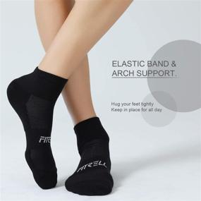 img 2 attached to Fitrell Women's Running Ankle Socks - 6 Pack for Optimal Comfort and Support