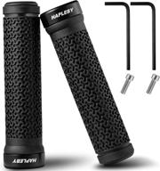 hapleby premium single lock-on bike grips - anti-slip mountain bicycle handlebar grips with bonus accessories logo